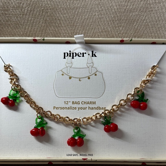 Piper Accessories - Piper K Gold Cherry Bag Charm